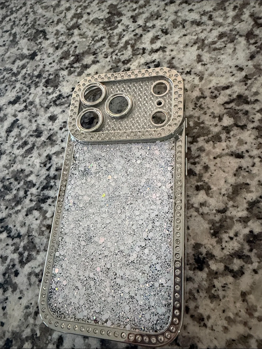 iPhone 17 Pro Case Glitter w/Camera Lens Cover